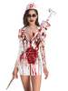 Faschingskostüm Karneval Kostüm-Kostüme Weiß 3D-Druck für Erwachsene Scary Polyester Karneval Kostüm Bodycon Holidays Costumes Karneval Kostüm