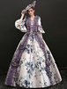Faschingskostüm Karneval Kostüm Mittelalter Kleidung 3/4 Ärmel Weiß Barock Kostüm Rokoko Kleid Renaissance Kleidung Viktorianische Königin Kostüm Vintage Kostüm Karneval Kostüm