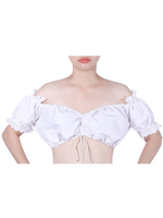 Faschingskostüm Karneval Kostüm Mittelalter Kleidung kurze Ärmel Weiß Barock Kostüm Rokoko Kleid Renaissance Kleidung Viktorianische Königin Kostüm Vintage Kostüm Karneval Kostüm