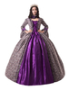 Faschingskostüm Karneval Kostüm Mittelalter Kleidung Lange Ärmel Purpur Barock Kostüm Rokoko Kleid Renaissance Kleidung Viktorianische Königin Kostüm Vintage Kostüm Karneval Kostüm