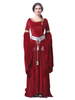 Faschingskostüm Karneval Kostüm Mittelalter Kleidung Lange Ärmel Rot Barock Kostüm Rokoko Kleid Renaissance Kleidung Viktorianische Königin Kostüm Vintage Kostüm Karneval Kostüm