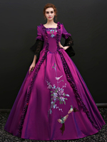 Faschingskostüm Karneval Kostüm Mittelalter Kleidung Lila und Spitzen und Rüschen Barock Kostüm Rokoko Kleid Renaissance Kleidung Viktorianische Königin Kostüm Karneval Kostüm