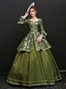 Faschingskostüm Karneval Kostüm Mittelalter Kleidung olivgrün und Spitzen und Rüschen Barock Kostüm Rokoko Kleid Renaissance Kleidung Viktorianische Königin Kostüm Karneval Kostüm