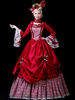 Faschingskostüm Karneval Kostüm Mittelalter Kleidung Rot und Spitzen und Rüschen Barock Kostüm Rokoko Kleid Renaissance Kleidung Viktorianische Königin Kostüm Karneval Kostüm