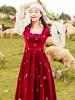 Faschingskostüm Karneval Kostüm Mittelalter Kleidung Rot und Spitzen und Schleife Barock Kostüm Rokoko Kleid Renaissance Kleidung Viktorianische Königin Kostüm Karneval Kostüm