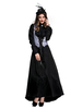 Faschingskostüm Karneval Kostüm Mittelalter Kleidung Schwarz und Streifen und Falten Barock Kostüm Rokoko Kleid Renaissance Kleidung Viktorianische Königin Kostüm Karneval Kostüm