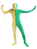 Faschingskostüm Karneval Kostüm Multicolor Zentai Anzüge Gelb Lycra Spandex Two Tone Ganzkörperkostüme Karneval Kostüm