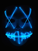 Faschingskostüm Karneval Kostüm Party Maske LED Glow Kunststoff Maskerade Kostümzubehör Karneval Kostüm