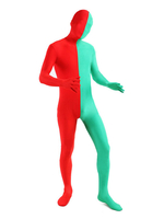 Faschingskostüm Karneval Kostüm Zentai Anzüge Lycra Spandex Two Tone Ganzkörperkostüme Karneval Kostüm