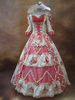 Faschingskostüm Karneval Luxus Retro Kleid