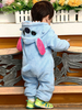 Faschingskostüm Karneval Nähen Sie Kigurumi Kostüme Flanell Overall Pyjama Karneval Kostüm Cosplay Kostüm Nachtwäsche für Kleinkind In blau