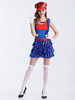 Faschingskostüm Karneval Phantasie Kostüm Color Block Pailletten Super Mario Bros Karneval Kostüm Funny Costume Karneval Kostüm