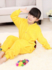 Faschingskostüm Karneval Pikachu Kigurumi Kostüme Flanell Kinder gelb Nachtwäsche Tier Onesie