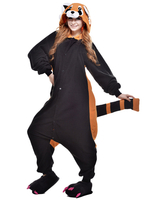 Faschingskostüm Karneval Qualität schwarz Waschbär Kigurumi Kostüme