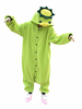 Faschingskostüm Karneval Süße Kigurumi Kostüm mit Kapuze in Grün
