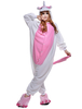 Faschingskostüm Karneval Süßes rosa Einhorn Kigurumi Damen Kostüm