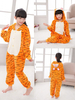 Faschingskostüm Karneval Tigger Kigurumi Kostüme Flanell Kinder gelb Tier Onesie Nachtwäsche