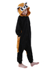Faschingskostüm Karneval Waschbär Kigurumi Kostüme Schwarz Kinder Flanell Tier Onesie Nachtwäsche