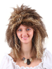 Faschingskostüm Karnevalskostüm Perücke Crimp Curl Tousled Brown Perücke