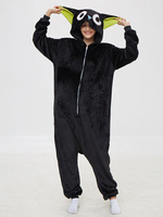 Faschingskostüm Katzenpyjamas Kigurumi Onesie Luoxiaohei Cartoon Schwarzer Flanell für Erwachsene Winter Nachtwäsche Tierkostüm Karneval Kostüm