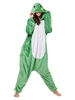 Faschingskostüm Kigurumi Onesie Pyjama Frosch Erwachsene Grün Flanell Einfache Toilette Overall Kigurumi Kostüme Karneval Kostüm