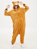 Faschingskostüm Kigurumi Onesie Pyjamas Braunbär Flanell Overall Kigurumi Kostüme Karneval Kostüm
