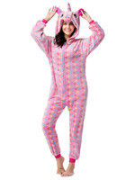 Faschingskostüm Kigurumi Onesie Pyjamas Cosplay Einhorn Erwachsene Flanell Einfache Toilette Overall Kigurumi Kostüme Karneval Kostüm