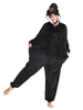 Faschingskostüm Kigurumi Onesie Pyjamas King Kong Erwachsene Schwarz Flanell Easy Toilet Jumpsuit Kigurumi Kostüme Karneval Kostüm