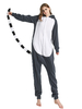 Faschingskostüm Kigurumi Onesie Pyjamas Lemur Cartoon Flanell Overall Kigurumi Kostüme Karneval Kostüm