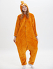 Faschingskostüm Kigurumi Onesie Pyjamas Poop Emoji Unisex Flanell Orange Overalls mit Kapuze Tier Nachtwäsche für Erwachsene Karneval Kostüm
