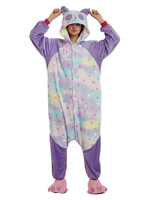 Faschingskostüm Kigurumi Pajamas 2021 Strampelanzug Rainbow Star Panda Erwachsene Flannel Leichter Toiletten Overall Karneval Kostüm Karneval Kostüm