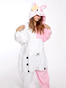 Faschingskostüm Kigurumi Pyjama Bunny weichen rosa und weißen Flanell Unisex Neuheit Overall Karneval Kostüm Karneval Kostüm