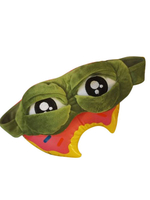 Faschingskostüm Kigurumi Pyjama Frosch mit Farbblock Unisex in Dunkelgrün Velours Velours mit Augenklappe Karneval Kostüm