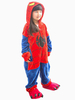 Faschingskostüm Kigurumi Pyjama Magenta Flanell von Spiderman Flanell mit Schuhe&Overall Karneval Kostüm