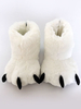 Faschingskostüm Kigurumi Pyjama White Bear Krallen Slipper Schuhe Kostümzubehör