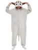 Faschingskostüm Kigurumi Pyjamas Onesie Cartoon Katze Adult Hellgrau Easy Toilet Kigurumi Kostüme Karneval Kostüm