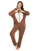 Faschingskostüm Kigurumi Pyjamas Onesie Schatz Häschen Khaki Flanell Overall Kigurumi Kostüme Karneval Kostüm