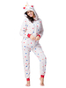 Faschingskostüm Kigurumi Pyjamas Onesie Star Unicorn Adult Weiß Flanell Reißverschluss Overall Kigurumi Kostüme Karneval Kostüm