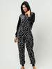 Faschingskostüm Kigurumi Pyjamas Onesie Starlet Schwarzer Flanelloverall Kigurumi Kostüme Karneval Kostüm