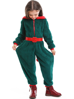 Faschingskostüm Kigurumi Pyjamas Onesie Weihnachten Coral Fleece Kid Jumpsuit Karneval Kostüm