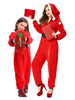 Faschingskostüm Kigurumi Pyjamas Onesie Weihnachten Red Jumpsuit Kigurumi Kostüme Karneval Kostüm