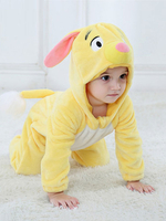 Faschingskostüm Kigurumi Pyjamas Strampelanzug Bunny Yellow Toddler Cartoon Jumpsuit Karneval Kostüm