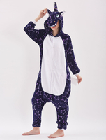 Faschingskostüm Kigurumi Pyjamas Unicorn Dreaming Stars Onesie Unisex-Flanell-Overalls Karneval Kostüm Karneval Kostüm