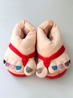 Faschingskostüm Kigurumi Pyjamas Weihnachten Multicolor Slipper Schuhe Kostümzubehör