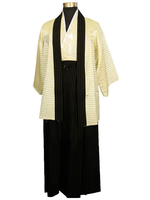 Faschingskostüm Kimono Kostüm Männer Schwarze Quasten gestreiften Samurai Kostüm Outfit Asiatische Kostüm 2021 Karneval Kostüm