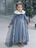 Faschingskostüm Kinder Cosplay Kleid Prinzessin Elsa Heißprägen Blau Kleid Kinder Cosplay Kostüme Karneval Kostüm