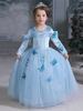 Faschingskostüm Kinder Frozen Cosplay Frozen Elsa Blue Kleid Kinder Cosplay Kostüme Karneval Kostüm