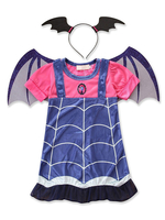Faschingskostüm Kinder Halloween Kostüme Blue Demons Cotton Kleid Haarnadel Set Karneval Kostüm Karneval Kostüm