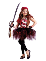 Faschingskostüm Kinder Karneval kostüm Polyester Polyester in Dunkelbraun Set Piratin mit Handschuhe&und Kopftuch&und Kleid Karneval Kostüm Karneval Kostüm