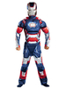 Faschingskostüm Kinder Kostüm Jungen Blue Iron Man Cosplay Römische Knit Overall Mit Maske Faschingskostüme